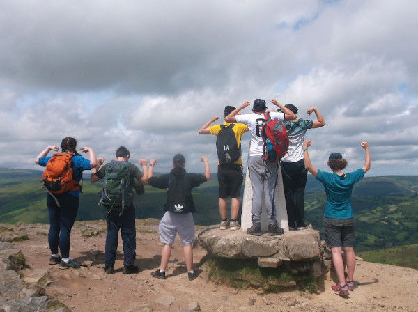 Pupils at the summit of Sugarloaf Mountain